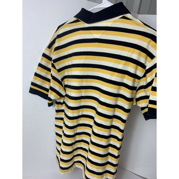 Tommy Hilfiger Men’s Blue Yellow White Stripe - Picture 2 of 4